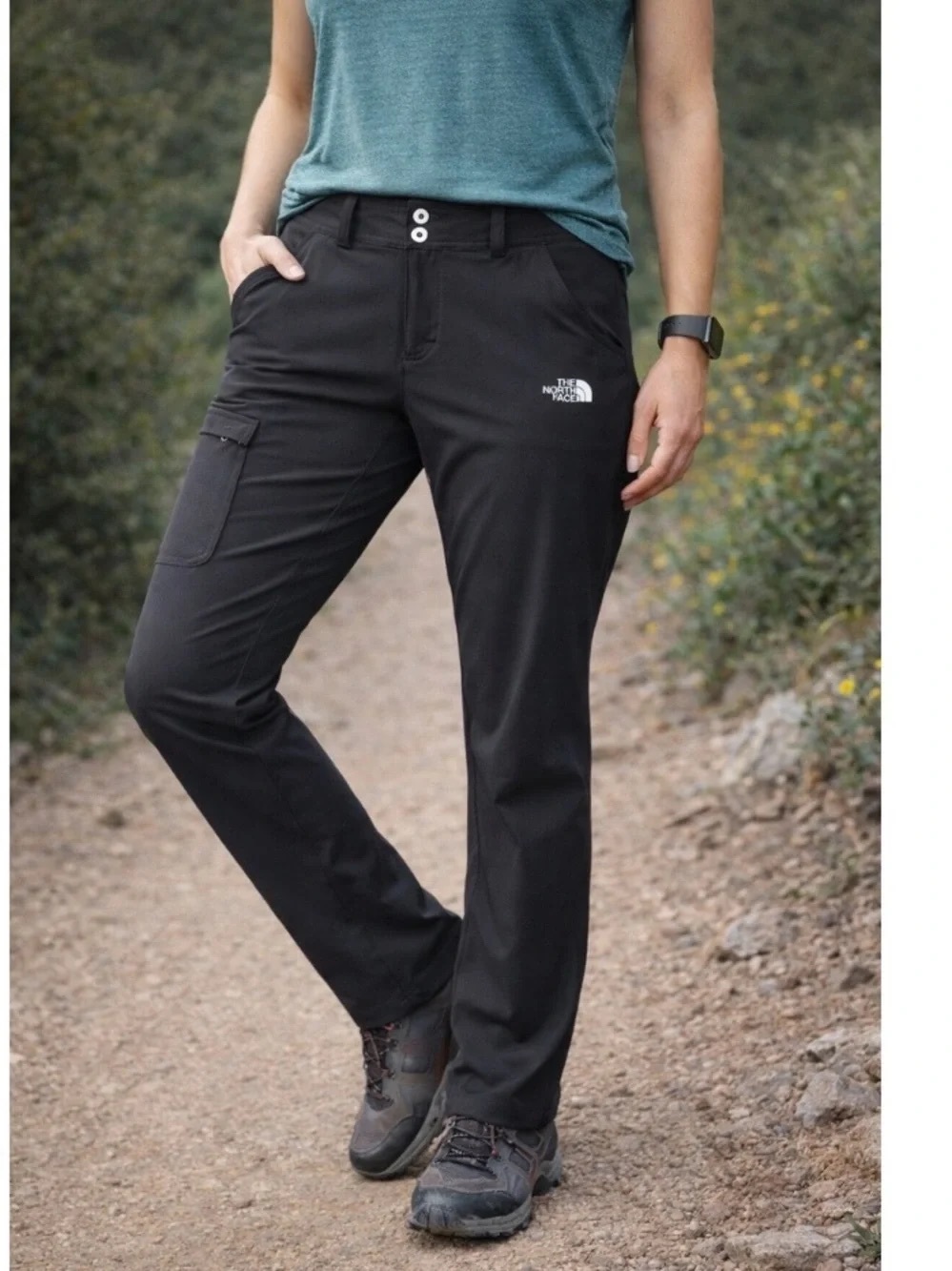 The North Face Utility Fast Dry Recycled Poly Women’s Hiking Pants Black Size 14